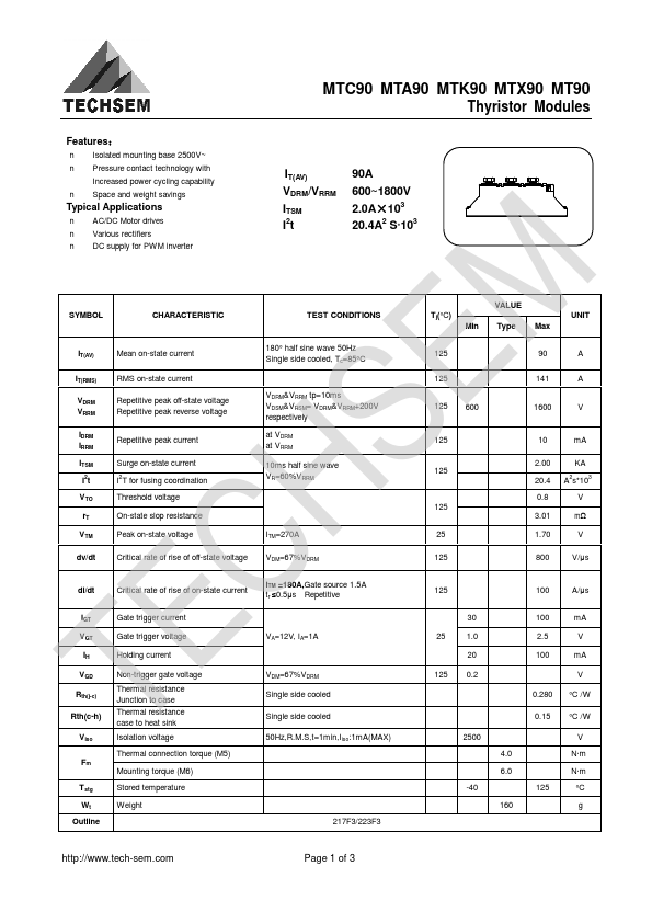 <?=MTC90?> डेटा पत्रक पीडीएफ