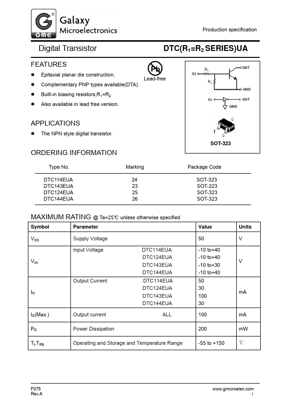 DTC124EUA GME