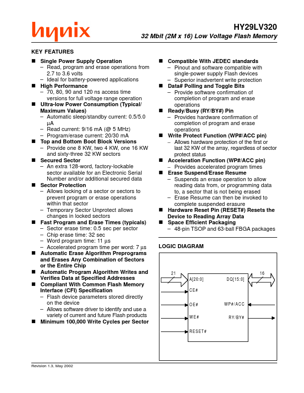 HY29LV320TF-80