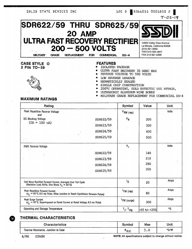 <?=SDR659?> डेटा पत्रक पीडीएफ