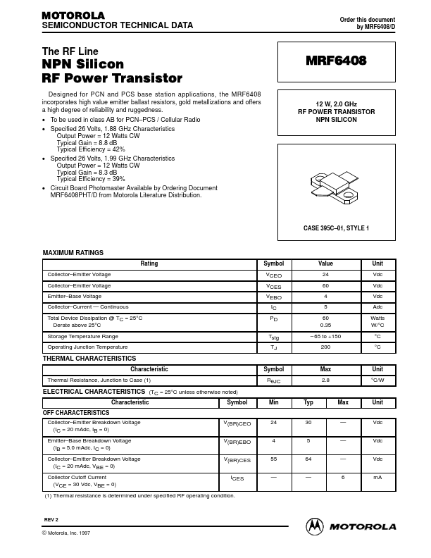 <?=MRF6408?> डेटा पत्रक पीडीएफ