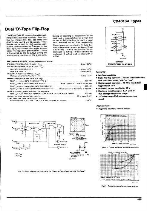 <?=CD4013A?> डेटा पत्रक पीडीएफ