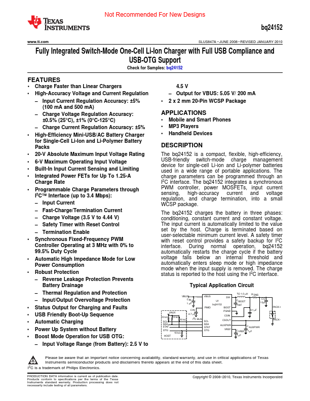 BQ24152 Texas Instruments