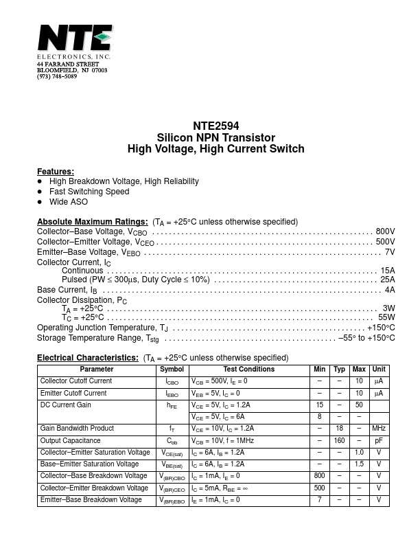 NTE2594