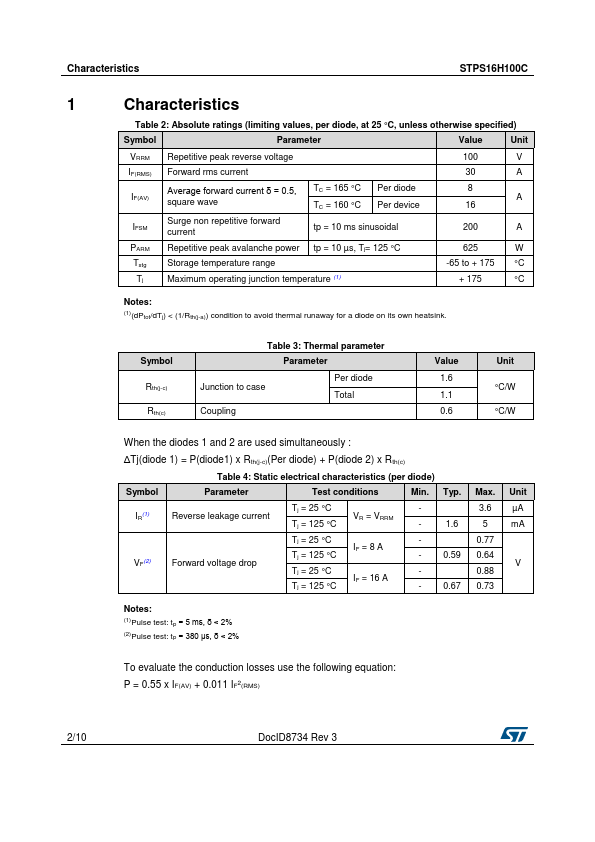 STPS16H100C