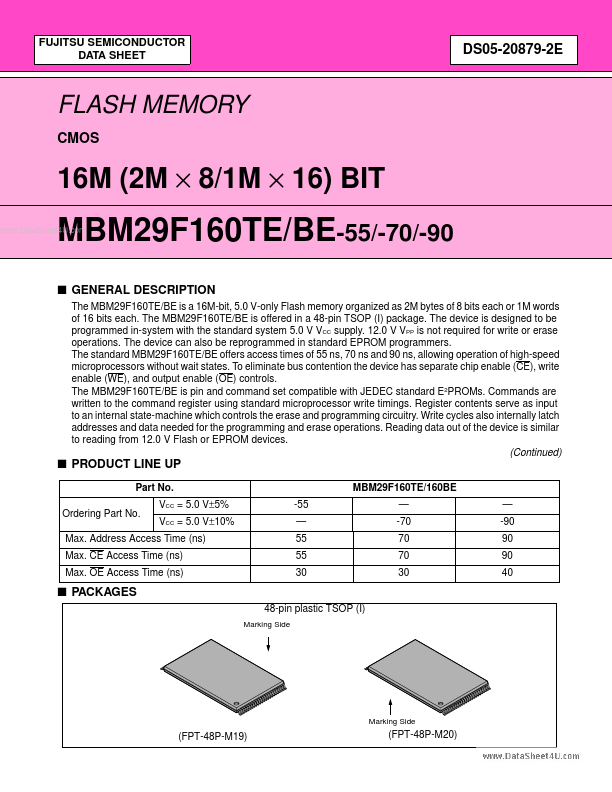 <?=29F160TE?> डेटा पत्रक पीडीएफ