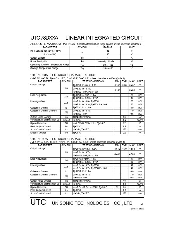 UTC78D07A