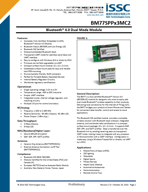 BM77SPPS3MC2-0007AA ISSC