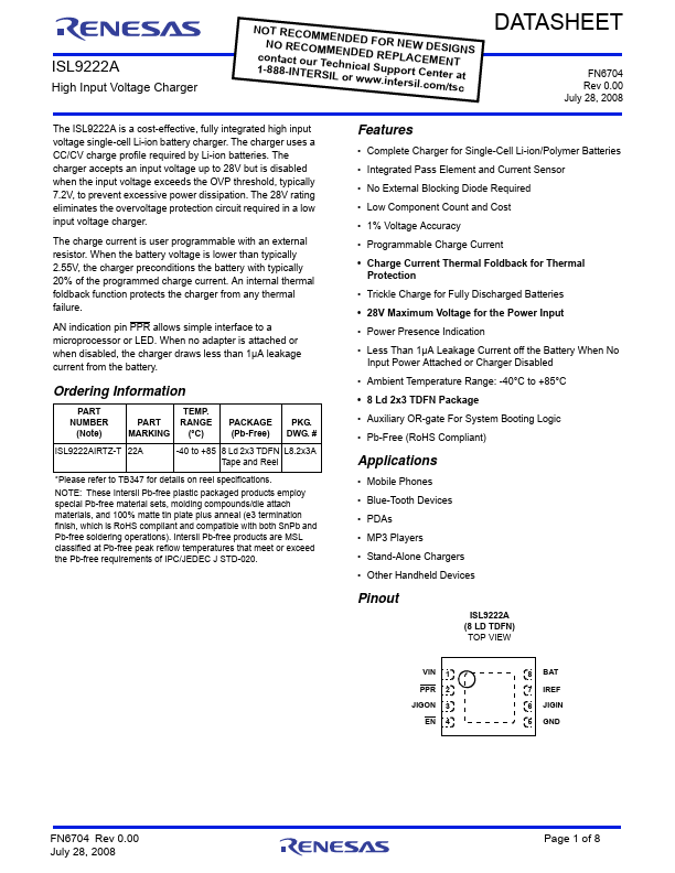 ISL9222A Renesas