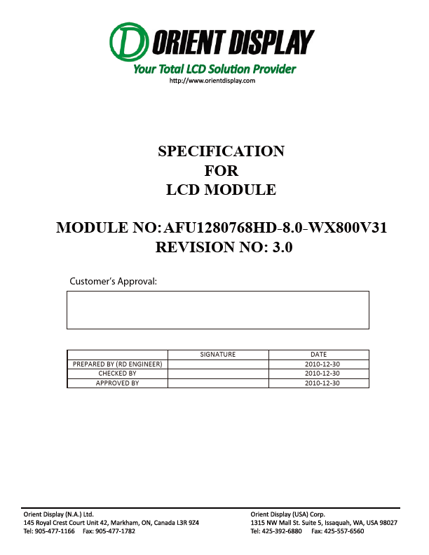 <?=AFU1280768HD-8.0-WX800V31?> डेटा पत्रक पीडीएफ