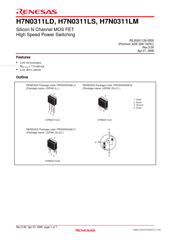 H7N0311LM Renesas Technology