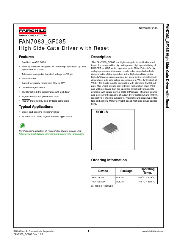 FAN7083_GF085 Fairchild Semiconductor