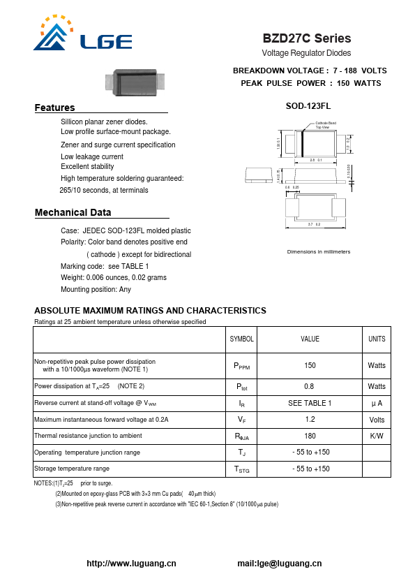 BZD27C180P