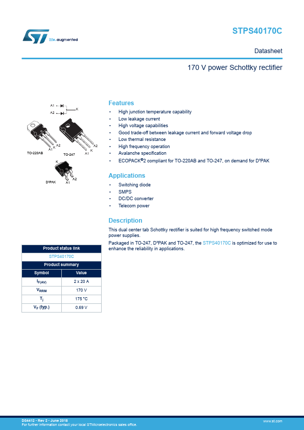 STPS40170CW