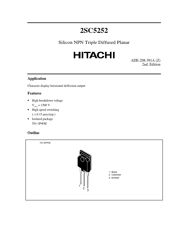 2SC5252 Hitachi Semiconductor