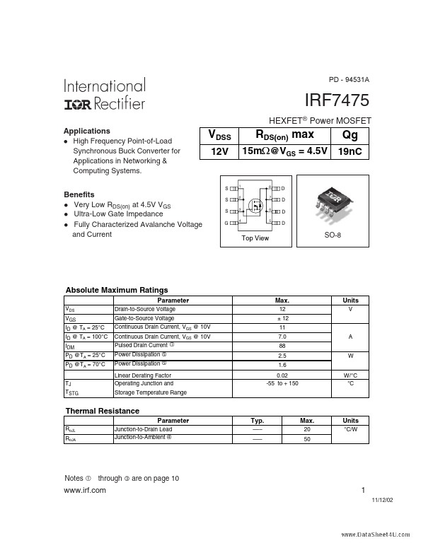 IRF7475