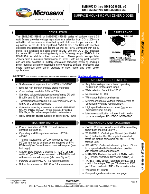 <?=SMBG5345B?> डेटा पत्रक पीडीएफ