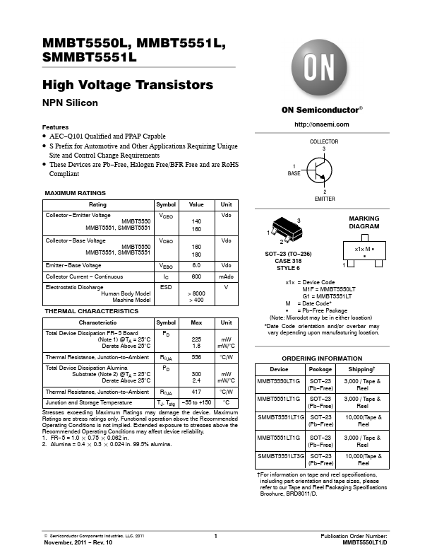 SMMBT5551LT1G