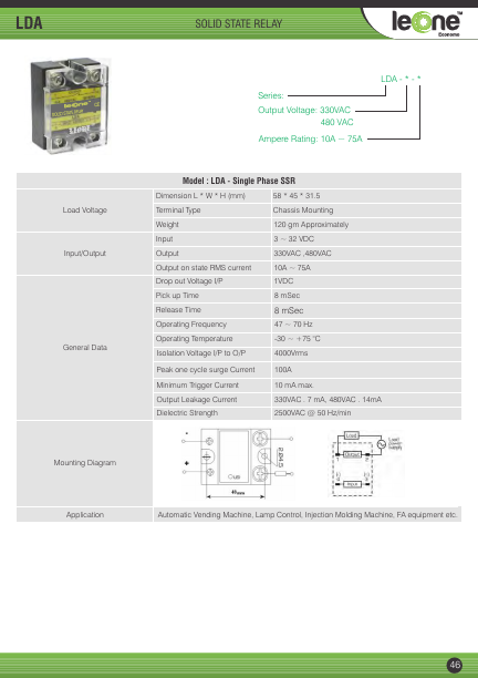 LDA-480VAC-10A