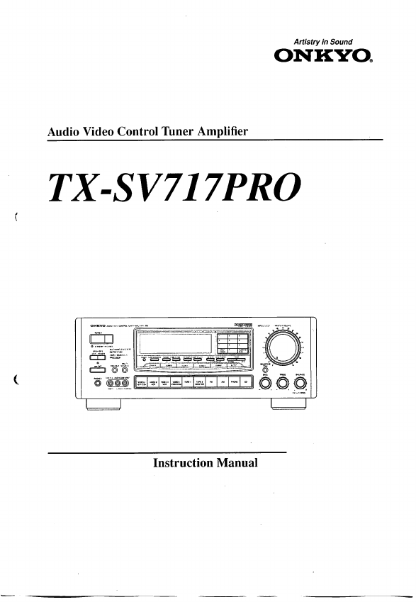 <?=TX-SV717PRO?> डेटा पत्रक पीडीएफ