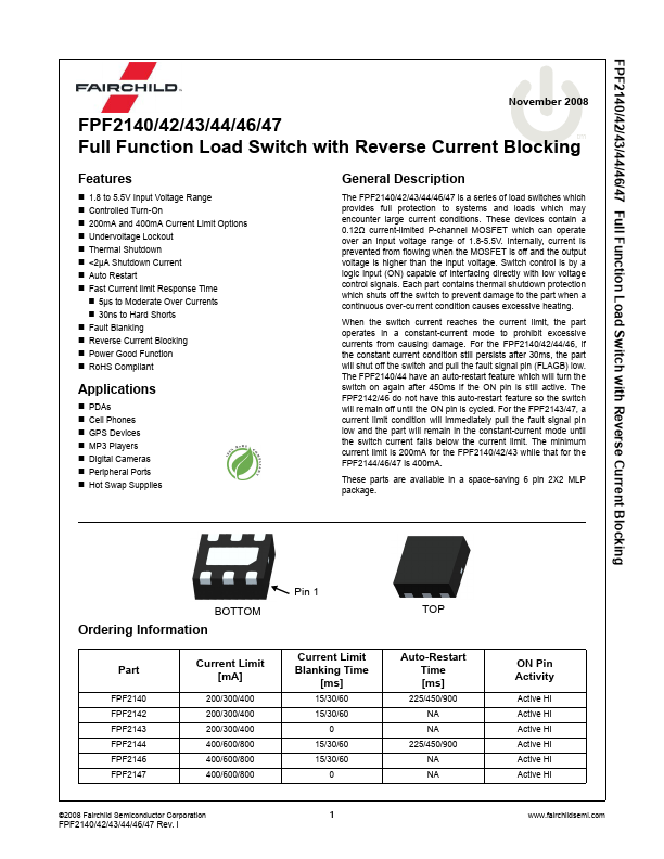 FPF2146 Fairchild Semiconductor