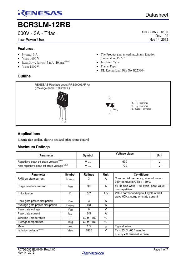 BCR3LM-12RB