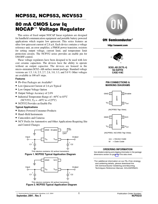 NCP552 ON Semiconductor
