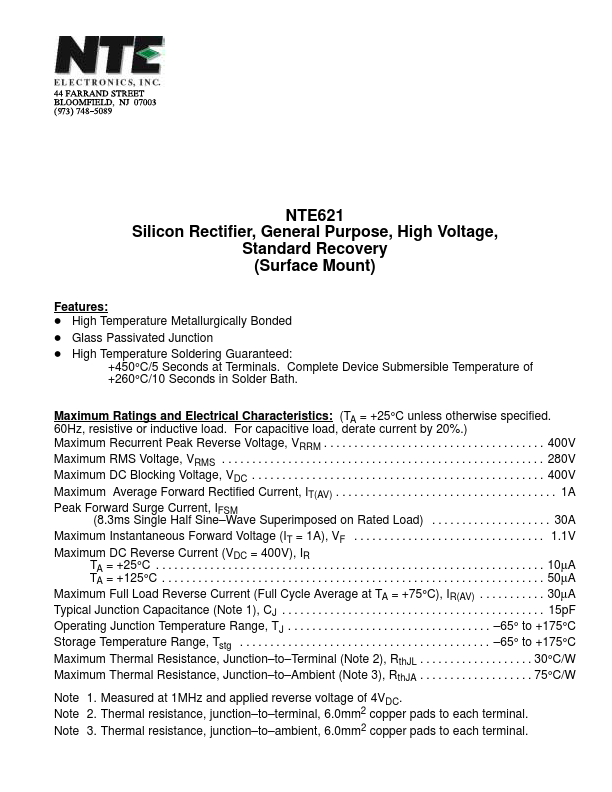 NTE621 NTE Electronics