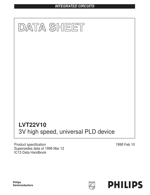 <?=LVT22V10?> डेटा पत्रक पीडीएफ