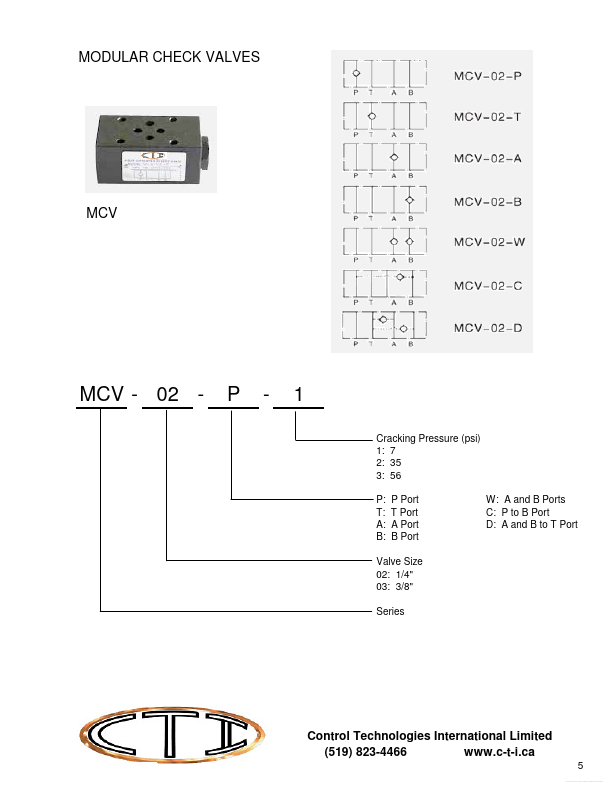 MCV-02-P CTI