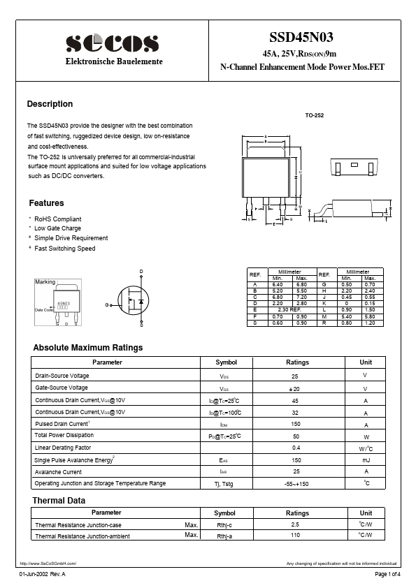 SSD45N03