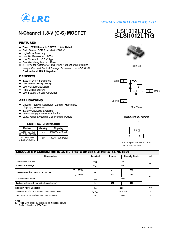 S-LSI1012LT1G