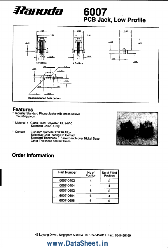 6007-0602 Ranoda Electronics