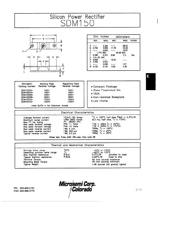 SDM15004 Microsemi Corporation