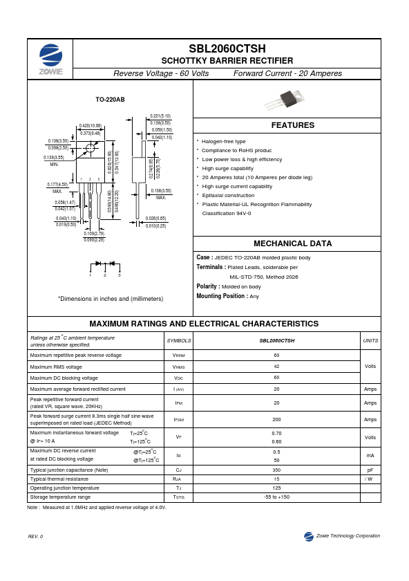 SBL2060CTSH