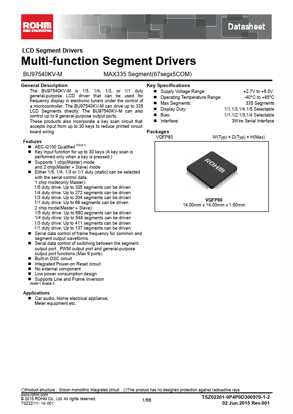 <?=BU97540KV-M?> डेटा पत्रक पीडीएफ