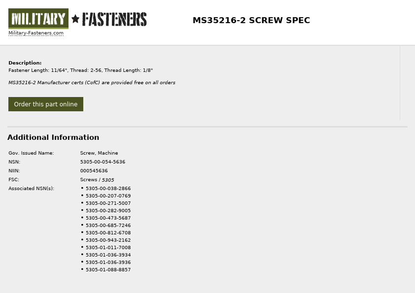 <?=MS35216-2?> डेटा पत्रक पीडीएफ