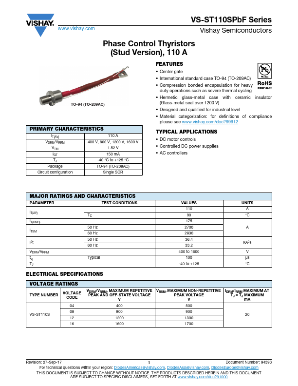 VS-ST110SPbF