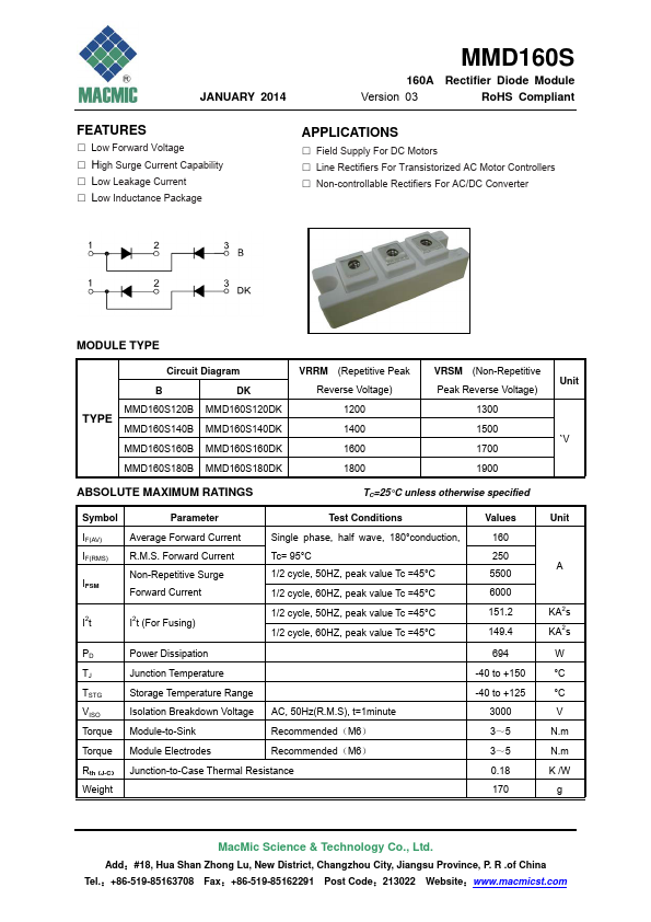 MMD160S140DK