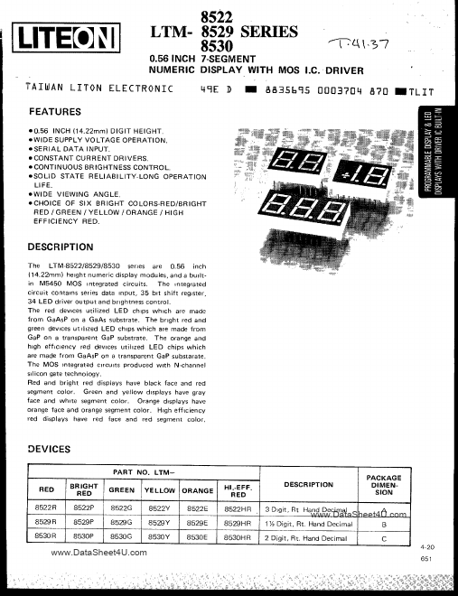 LTM-8522xx LITE-ON Electronics