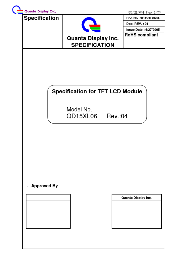 <?=QD15XL06?> डेटा पत्रक पीडीएफ