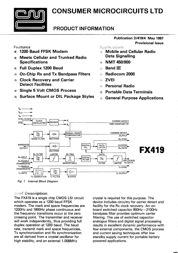 <?=FX419LH?> डेटा पत्रक पीडीएफ