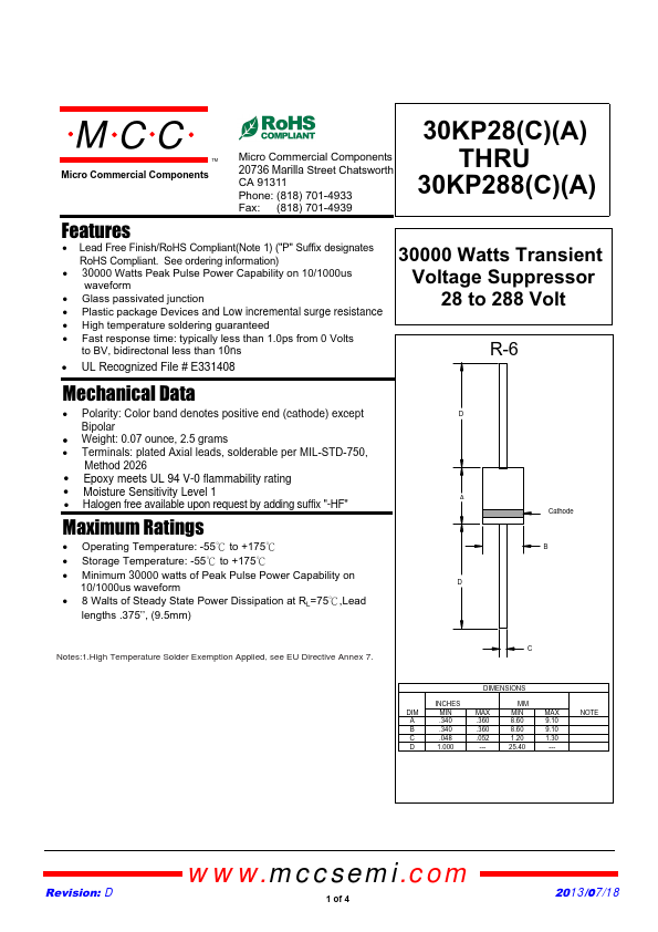 30KP180A MCC