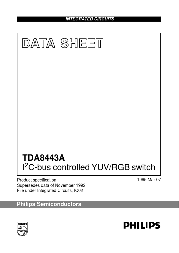 <?=TDA8443A?> डेटा पत्रक पीडीएफ