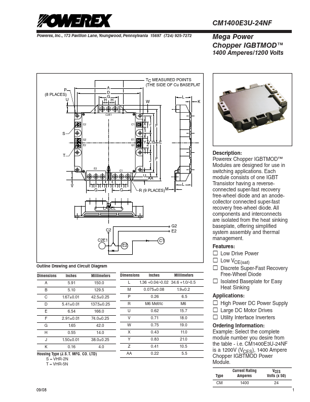 CM1400E3U-24NF Powerex