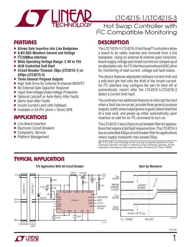 LTC4215-3 Linear