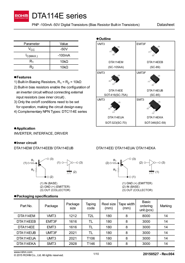 DTA114ECA Rohm