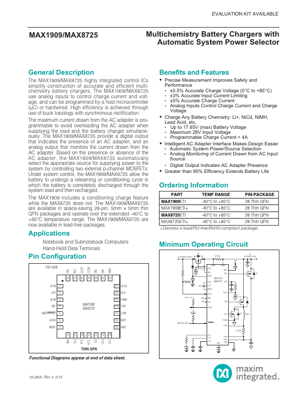 MAX8725 Maxim Integrated Products