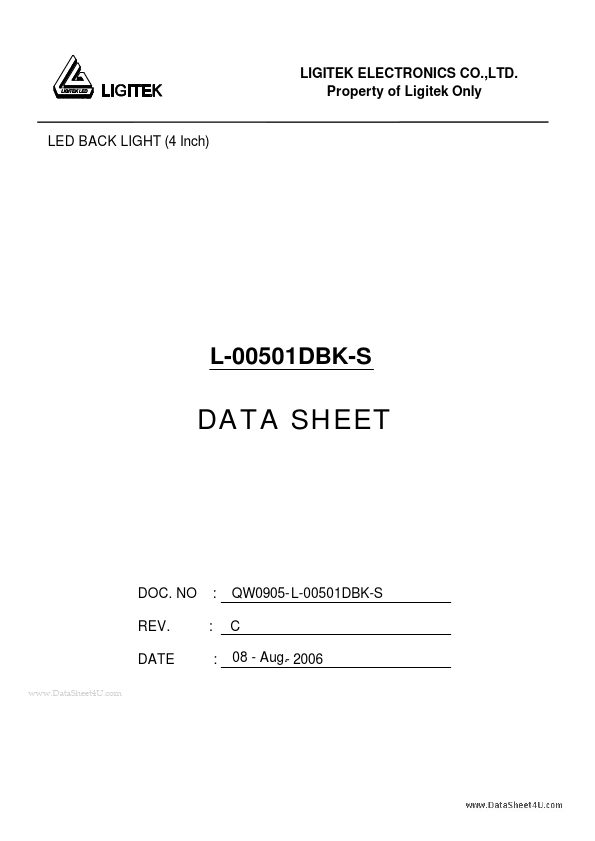 <?=L-00501DBK-S?> डेटा पत्रक पीडीएफ