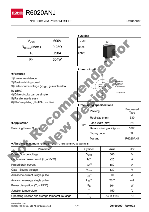 R6020ANJ Rohm